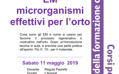 Corso di giardinaggio – 11 maggio 2019